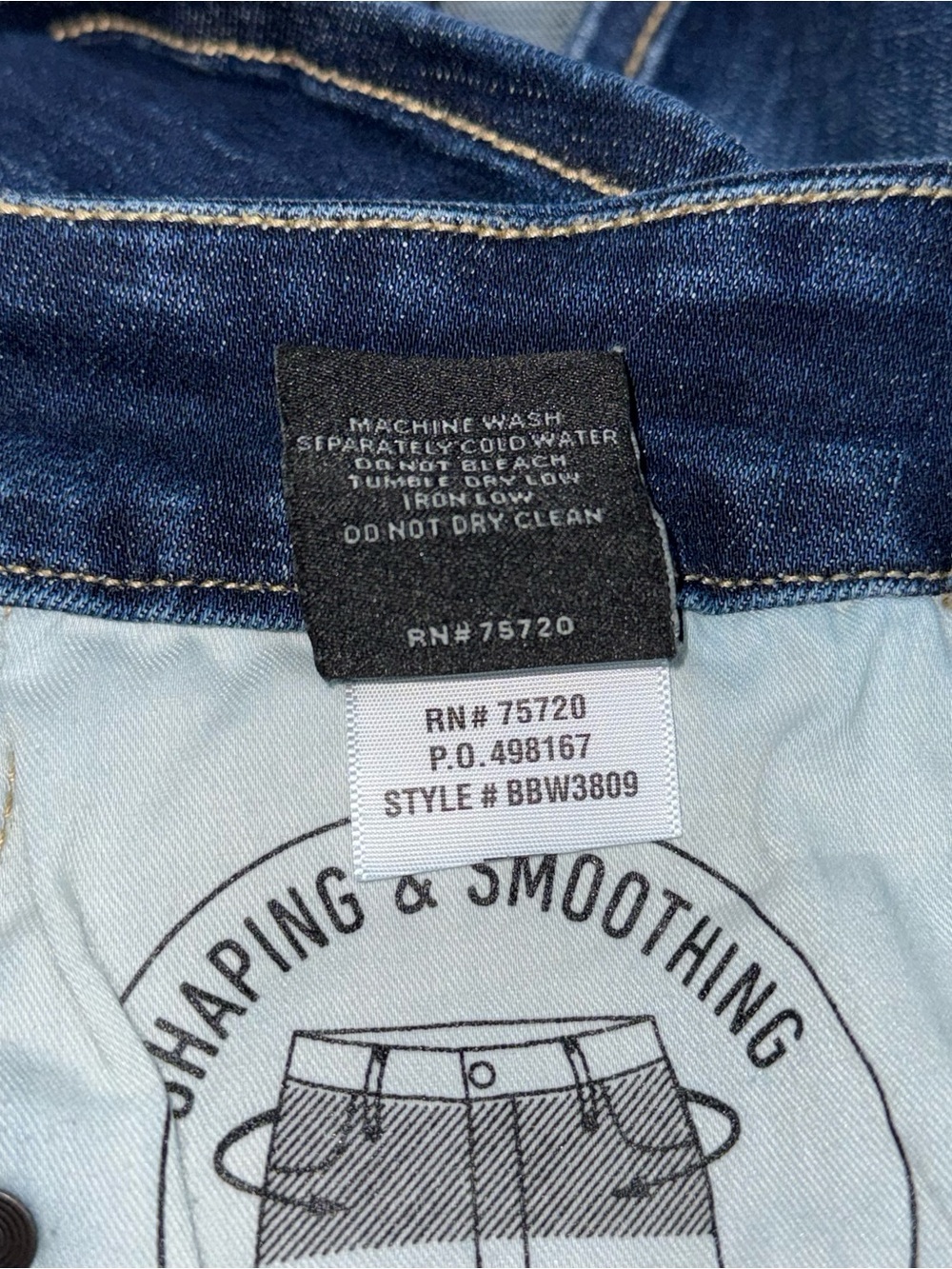 Buckle Black NWOT Fit No. 53 Stretch Jean Shorts Mid Rise 3” Shortie Sz 27 Dark - Picture 9 of 9